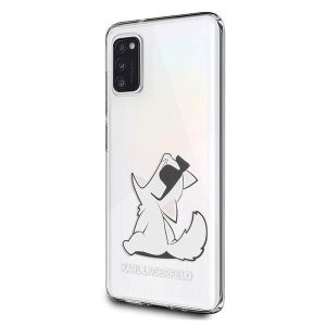 Karl Lagerfeld KLHCA41CFNRC Samsung Galaxy A41A415 átlátszó Choupette Fun keménytok