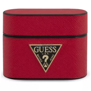 Guess GUACAPVSATMLRE AirPods Pro piros Saffiano tok