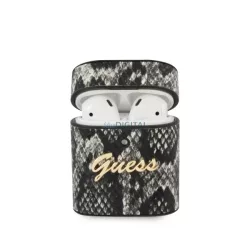   Guess GUACA2PUSNSMLBK AirPods 1/2 tok fekete Python kollekció