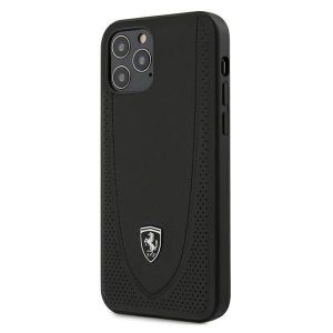 Ferrari FEOGOHCP12MBK iPhone 12/12 Pro 6,1" fekete Off Track perforált keménytok