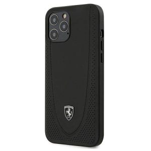 Ferrari FEOGOHCP12LBK iPhone 12 Pro Max 6,7" fekete Off Track perforált keménytok