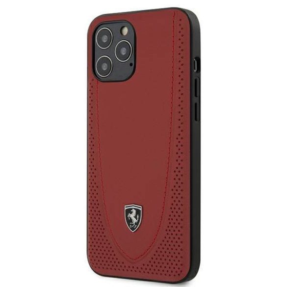 Ferrari FEOGOHCP12LRE iPhone 12 Pro Max 6,7" piros Off Track perforált keménytok