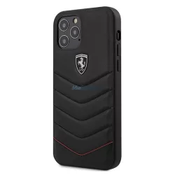   Ferrari FEHQUHCP12MBK iPhone 12/12 Pro 6,1" fekete Off Track steppelt keménytok