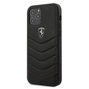 Ferrari FEHQUHCP12LBK iPhone 12 Pro Max 6,7" fekete Off Track steppelt keménytok