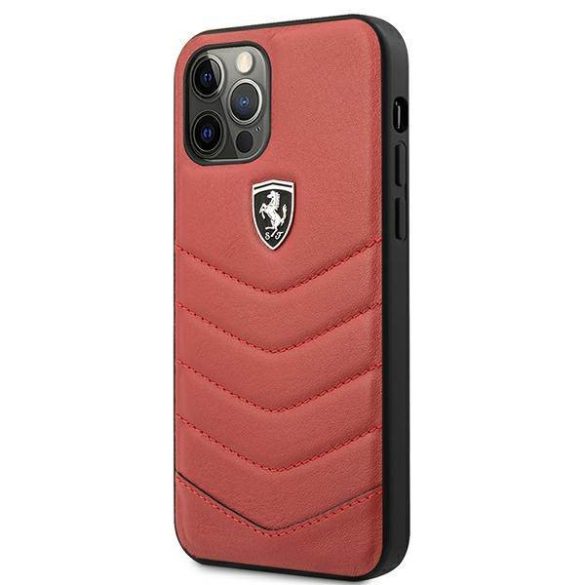 Ferrari FEHQUHCP12MRE iPhone 12/12 Pro piros Off Track steppelt keménytok