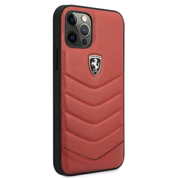 Ferrari FEHQUHCP12MRE iPhone 12/12 Pro piros Off Track steppelt keménytok