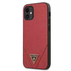   Guess GUHCP12SVSATMLRE iPhone 12 mini 5,4" piros Saffiano keménytok