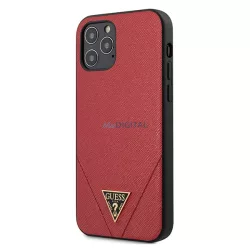   Guess GUHCP12LVSATMLRE iPhone 12 Pro Max 6,7" piros Saffiano keménytok