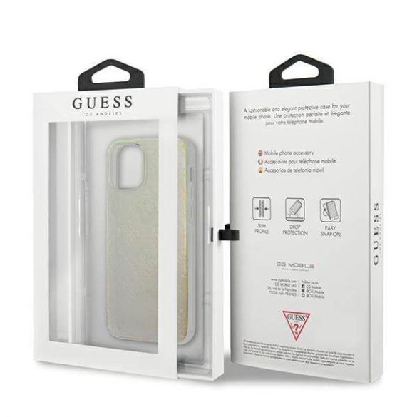 Guess GUHCP12S3D4GIRBL iPhone 12 mini 5,4" opálos/irizáló 4G 3D Pattern Collection keménytok