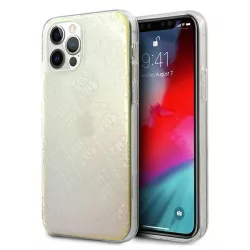   Guess GUHCP12M3D4GIRBL iPhone 12/12 Pro 6,1" opálos/irizáló 4G 3D Pattern Collection keménytok