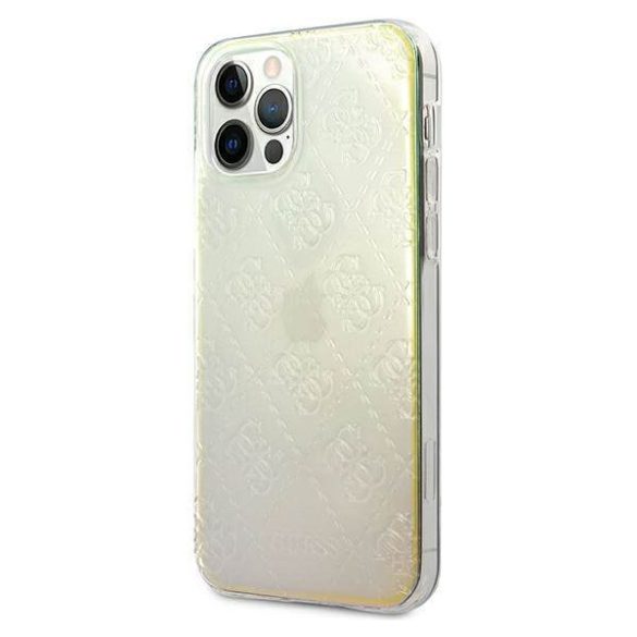 Guess GUHCP12M3D4GIRBL iPhone 12/12 Pro 6,1" opálos/irizáló 4G 3D Pattern Collection keménytok