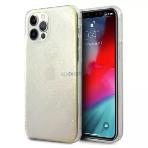 Guess GUHCP12L3D4GIRBL iPhone 12 Pro Max 6,7" opálos/irizáló 4G 3D Pattern Collection keménytok