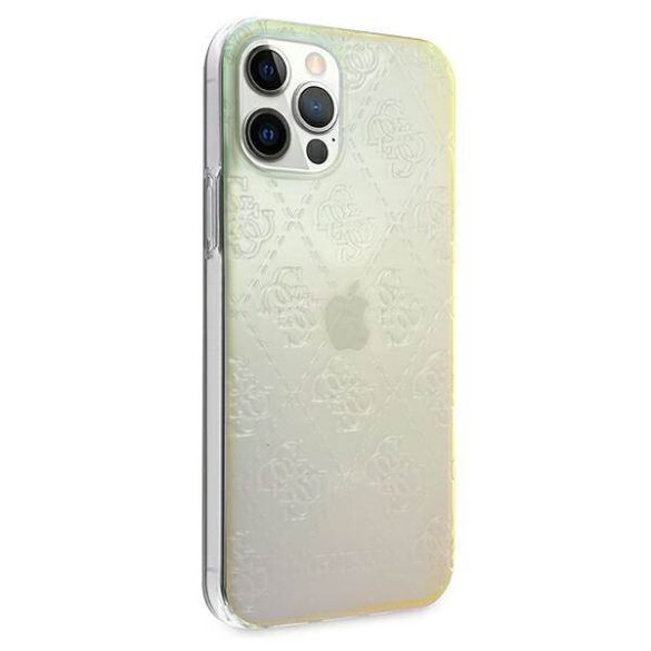 Guess GUHCP12L3D4GIRBL iPhone 12 Pro Max 6,7" opálos/irizáló 4G 3D Pattern Collection keménytok