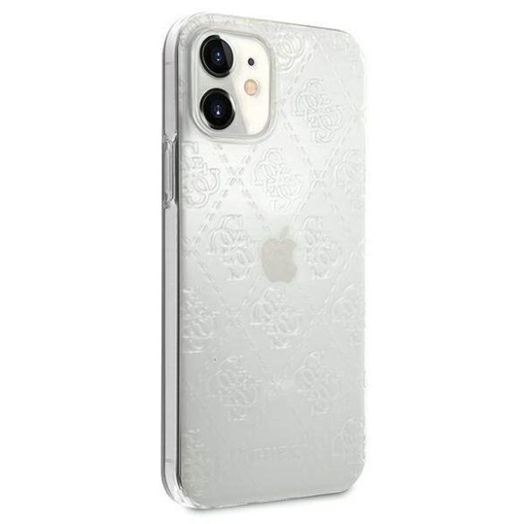 Guess GUHCP12S3D4GTR iPhone 12 mini 5,4" átlátszó 4G 3D Pattern Collection keménytok