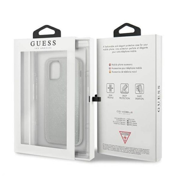 Guess GUHCP12S3D4GTR iPhone 12 mini 5,4" átlátszó 4G 3D Pattern Collection keménytok