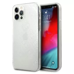   Guess GUHCP12M3D4GTR iPhone 12/12 Pro 6,1" átlátszó 4G 3D Pattern Collection keménytok