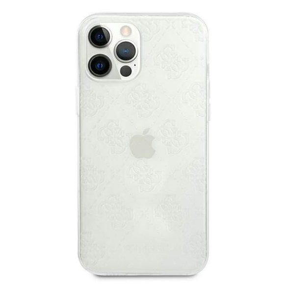 Guess GUHCP12L3D4GTR iPhone 12 Pro Max 6,7" átlátszó 4G 3D Pattern Collection keménytok