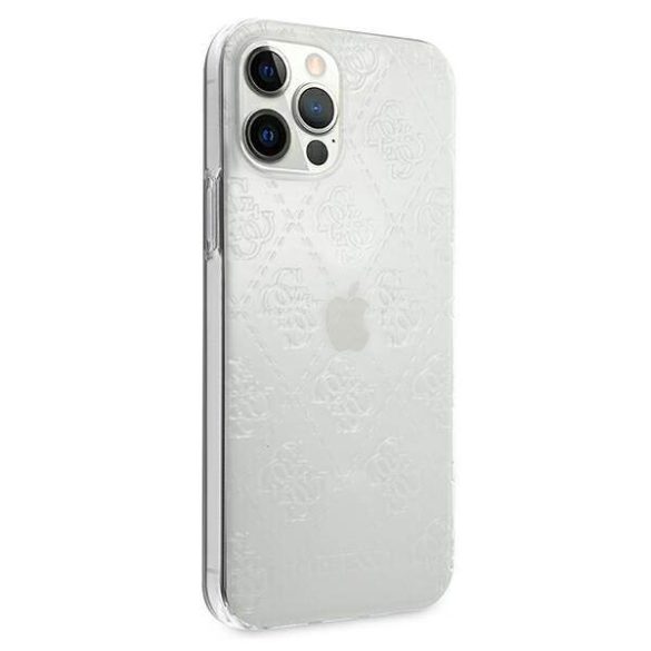 Guess GUHCP12L3D4GTR iPhone 12 Pro Max 6,7" átlátszó 4G 3D Pattern Collection keménytok