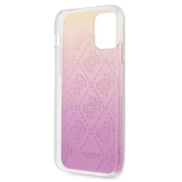 Guess GUHCP12M3D4GGPG iPhone 12/12 Pro 6,1" rózsaszín 3D 4G színátmenetes tok