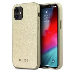   Guess GUHCP12SIGLGO iPhone 12 mini 5,4" arany irizáló keménytok