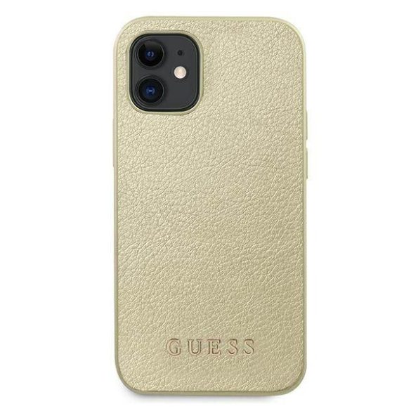 Guess GUHCP12SIGLGO iPhone 12 mini 5,4" arany irizáló keménytok