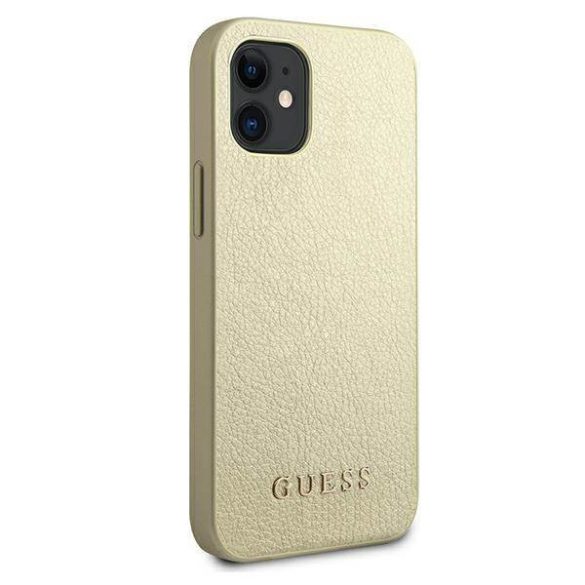 Guess GUHCP12SIGLGO iPhone 12 mini 5,4" arany irizáló keménytok