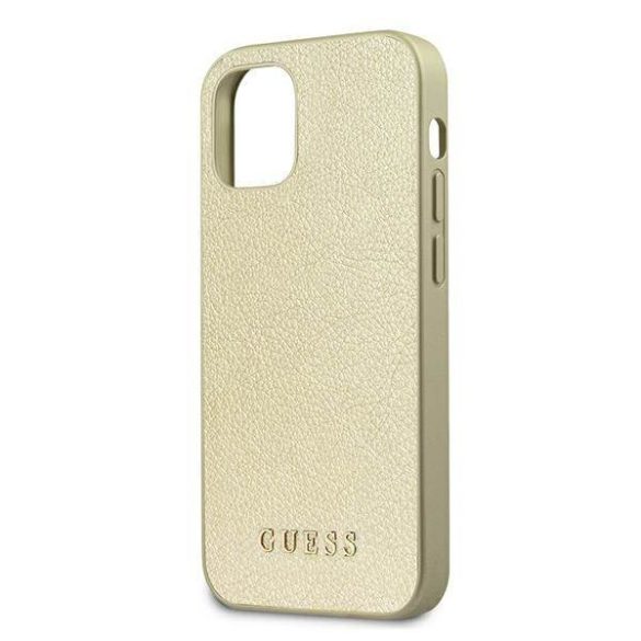 Guess GUHCP12SIGLGO iPhone 12 mini 5,4" arany irizáló keménytok