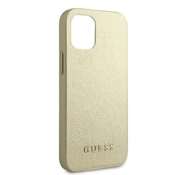 Guess GUHCP12SIGLGO iPhone 12 mini 5,4" arany irizáló keménytok