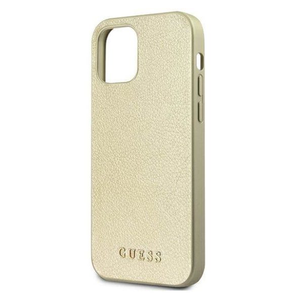 Guess GUHCP12LIGLGO iPhone 12 Pro Max 6,7" arany irizáló keménytok 