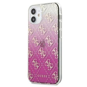 Guess GUHCP12SPCU4GGPI iPhone 12 mini 5,4" rózsaszín 4G színátmenetes keménytok