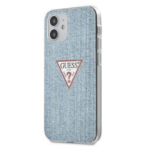 Guess GUHCP12SPCUJULLB iPhone 12 mini 5,4" világoskék Jeans Collection keménytok