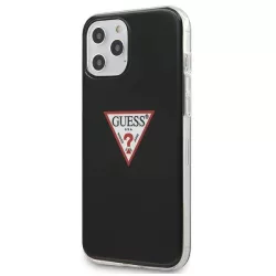   Guess GUHCP12MPCUCTLBK iPhone 12/12 Pro 6,1" fekete Triangle Collection keménytok