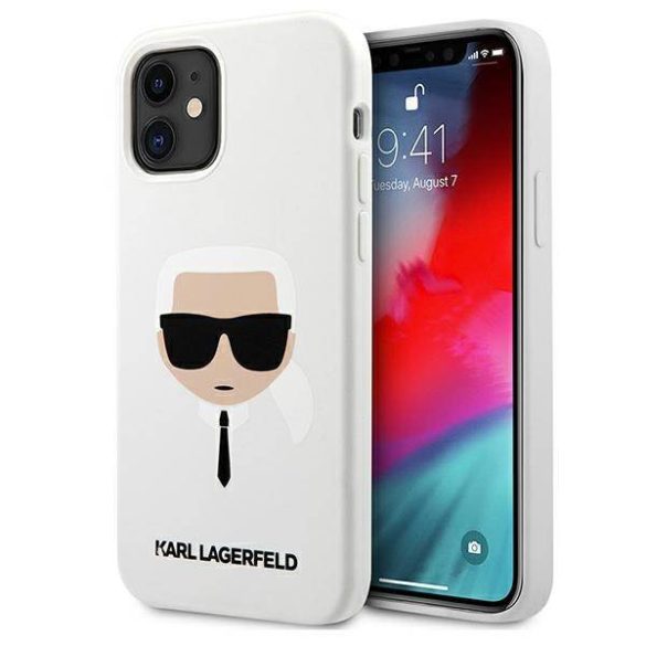 Karl Lagerfeld KLHCP12SSLKHWH iPhone 12 mini 5,4" fehér szilikon keménytok Karl Lagerfeld fej