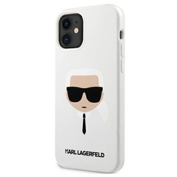 Karl Lagerfeld KLHCP12SSLKHWH iPhone 12 mini 5,4" fehér szilikon keménytok Karl Lagerfeld fej