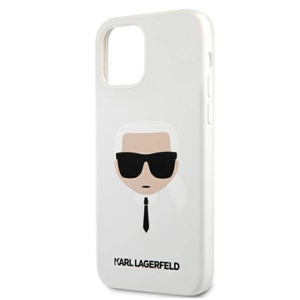 Karl Lagerfeld KLHCP12SSLKHWH iPhone 12 mini 5,4" fehér szilikon keménytok Karl Lagerfeld fej