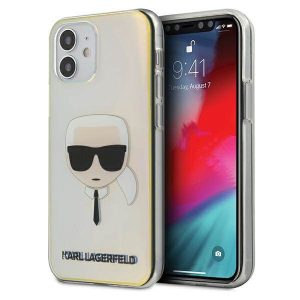 Karl Lagerfeld KLHCP12SPCKHML iPhone 12 mini 5,4" többszínű keménytok irizáló Karl Lagerfeld fej tok