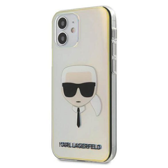 Karl Lagerfeld KLHCP12SPCKHML iPhone 12 mini 5,4" többszínű keménytok irizáló Karl Lagerfeld fej tok