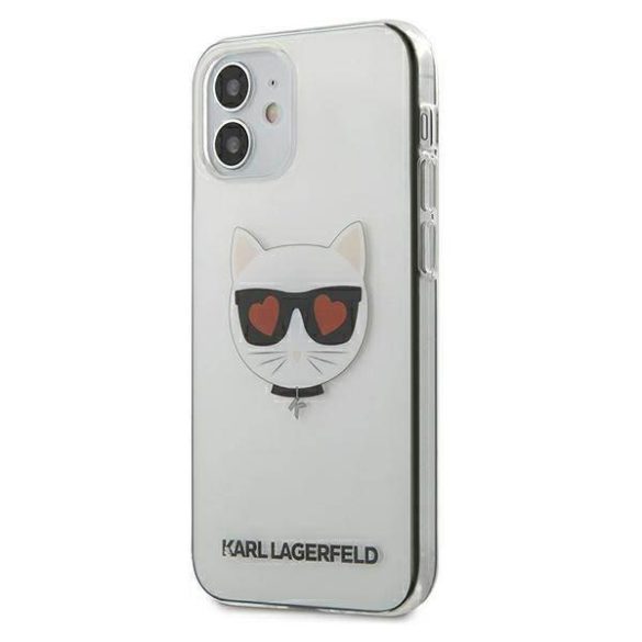 Karl Lagerfeld KLHCP12SCLTR iPhone 12 mini 5,4" átlátszó Choupette keménytok