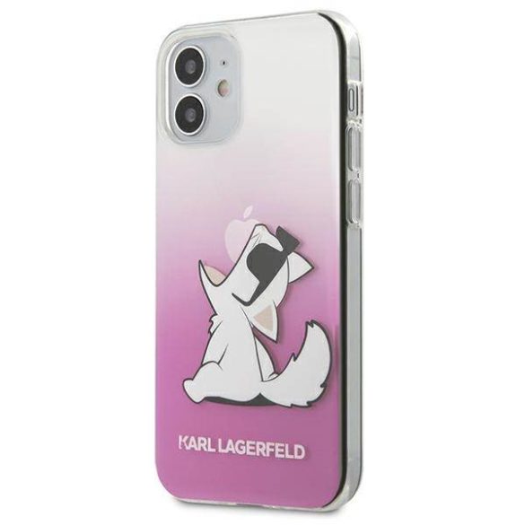 Karl Lagerfeld KLHCP12SCFNRCPI iPhone 12 mini 5,4" rózsaszín Choupette Fun keménytok