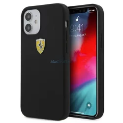   Ferrari FESSIHCP12SBK iPhone 12 mini 5,4" fekete On Track szilikon keménytok