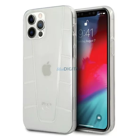 Mercedes MEHCP12MCLCT iPhone 12/12 Pro 6,1" átlátszó keménytok Transparent Line