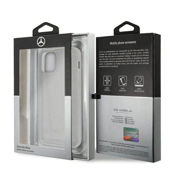 Mercedes MEHCP12MCLCT iPhone 12/12 Pro 6,1" átlátszó keménytok Transparent Line
