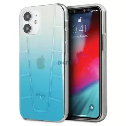   Mercedes MEHCP12SCLGBL iPhone 12 mini 5,4" kék keménytok Transparent Line