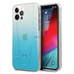   Mercedes MEHCP12MCLGBL iPhone 12/12 Pro 6,1" kék keménytok Transparent Line