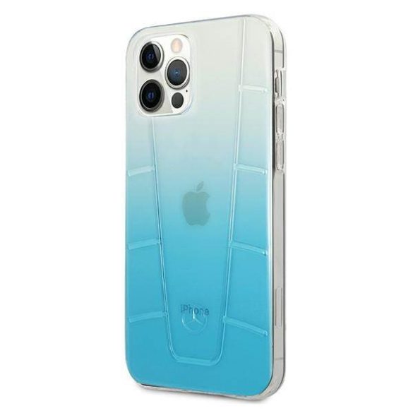 Mercedes MEHCP12MCLGBL iPhone 12/12 Pro 6,1" kék keménytok Transparent Line