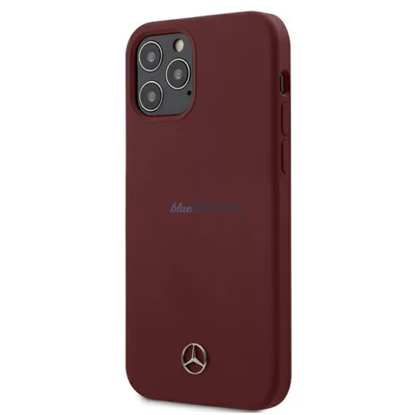 Mercedes MEHCP12MSILRE iPhone 12/12 Pro 6,1" piros keménytok Silicone Line