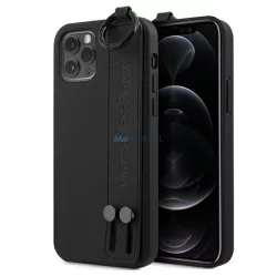   Mercedes MEHCP12LLSSBK iPhone 12 Pro Max 6,7" fekete keménytok Strap Line