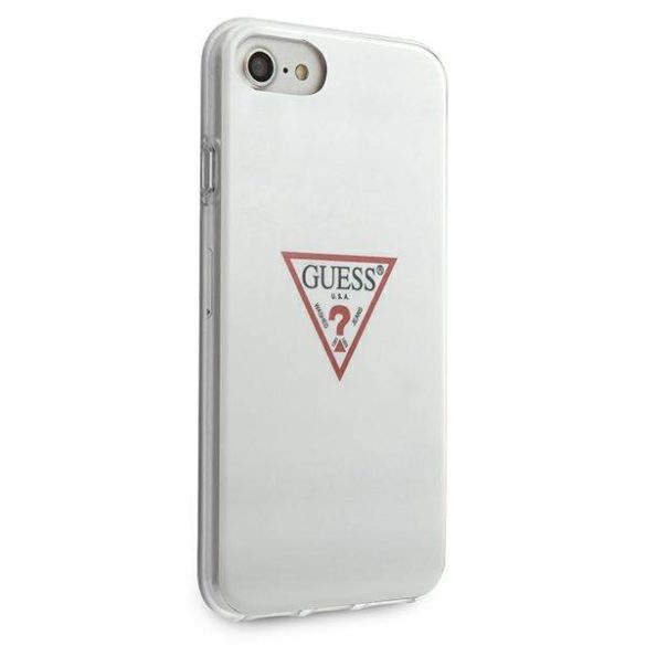 Guess GUHCI8PCUCTLWH iPhone 7/8/SE 2020 / SE 2022 fehér Triangle Collection keménytok