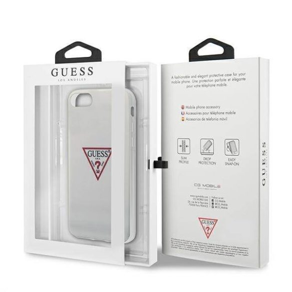 Guess GUHCI8PCUCTLWH iPhone 7/8/SE 2020 / SE 2022 fehér Triangle Collection keménytok