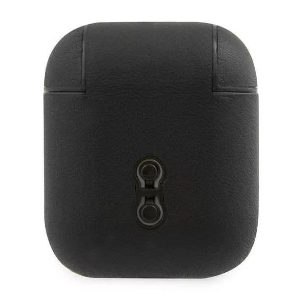BMW BMA2CSLBK AirPods 1/2 tok fekete Geniune Leather Signature Collection